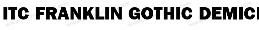 ITC FRANKLIN GOTHIC DEMICD字体转换